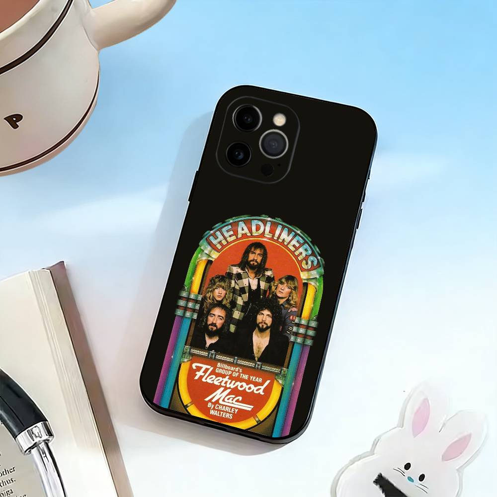 Band F-Fleetwood M-Mac  Phone Case For iPhone 17, 16,15,14,13,12,11 Plus,Pro Max, Others Soft Black Cover