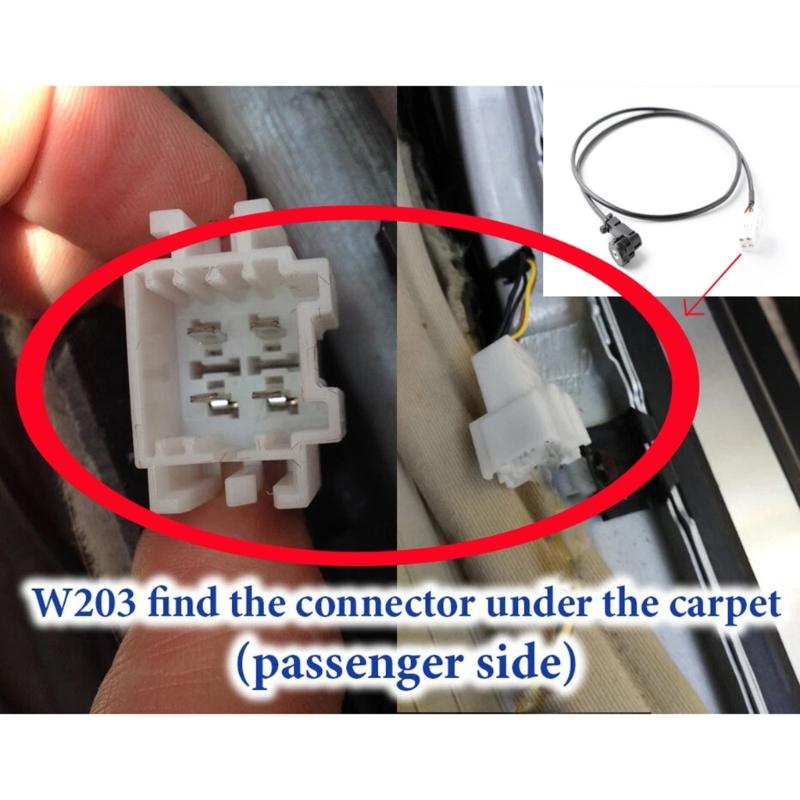 Enhanced Sound Auxiliary Cable 4Pin Copper Wire Strong Connection Easy Installation Aux Cable for W209 C209 A209