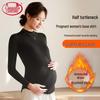 Langsha Maternity Semi-High Collar Warm Top