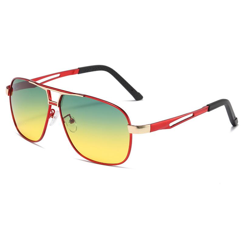 New Men'S Sunglasses Men Photochromic Metal Sun Glasses Driving Fishing Outdoors Day Night Eyewear Uv400