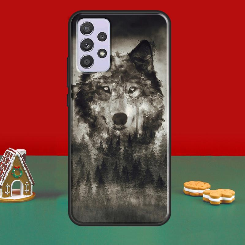 Tier Wolf Abdeckung Für Samsung A32 A12 A22 A52 A72 A21S A20e A03S A40 A50 A70 A31 A51 A71 A52S fall