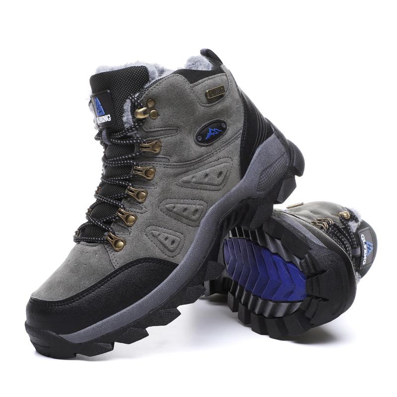 Herren Klettersneaker Sommer Casual Outdoor Sport Samt Wärme Wandern Abriebfest Stoßdämpfung Trekkingschuhe