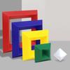 Building Block Toys Pyramid Building Blocks Set Rainbow Tower Stack Toy Pyramid Block Rhombus Toys