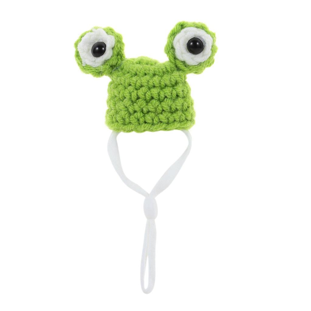 Party Clothes Accessories Mini Hamster Hats with Adjustable Strap Knitted Guinea Pig Hats