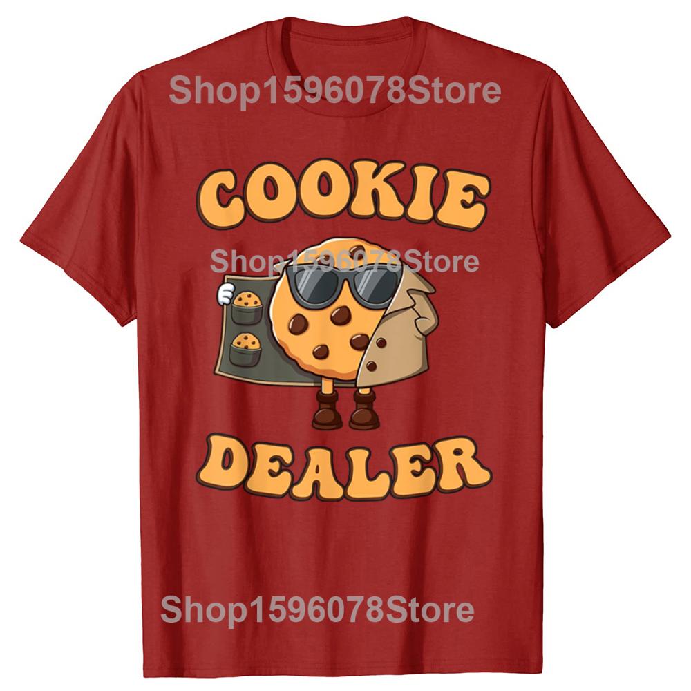 Funny Cookie Dealer Baking Graphic T Shirts Men Women Pure Cotton Humor Streetwear Tee Shirt Short Sleeve Unisex Loose Clothing