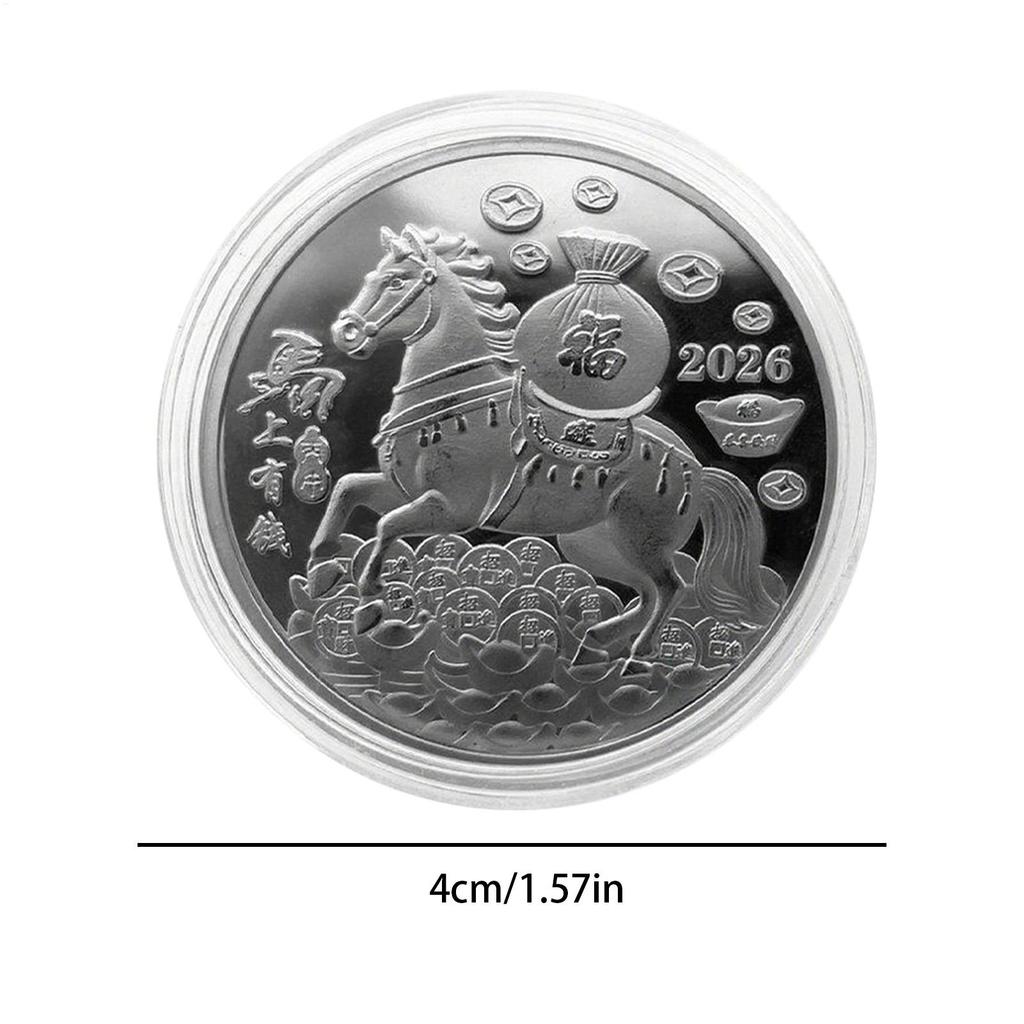 Collector Coin Horse for Luck Coin Decoration Year of the Horse Collection Display Collecting for Kids Women Decor Home Art