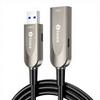 Активний Оптичний Алюмінієвий ПВХ USB 3.0 Подовжувач (20м XL29)-Передача даних 5 Гбіт/с для веб-камер, Gamera, USB-хаб, жорсткий диск