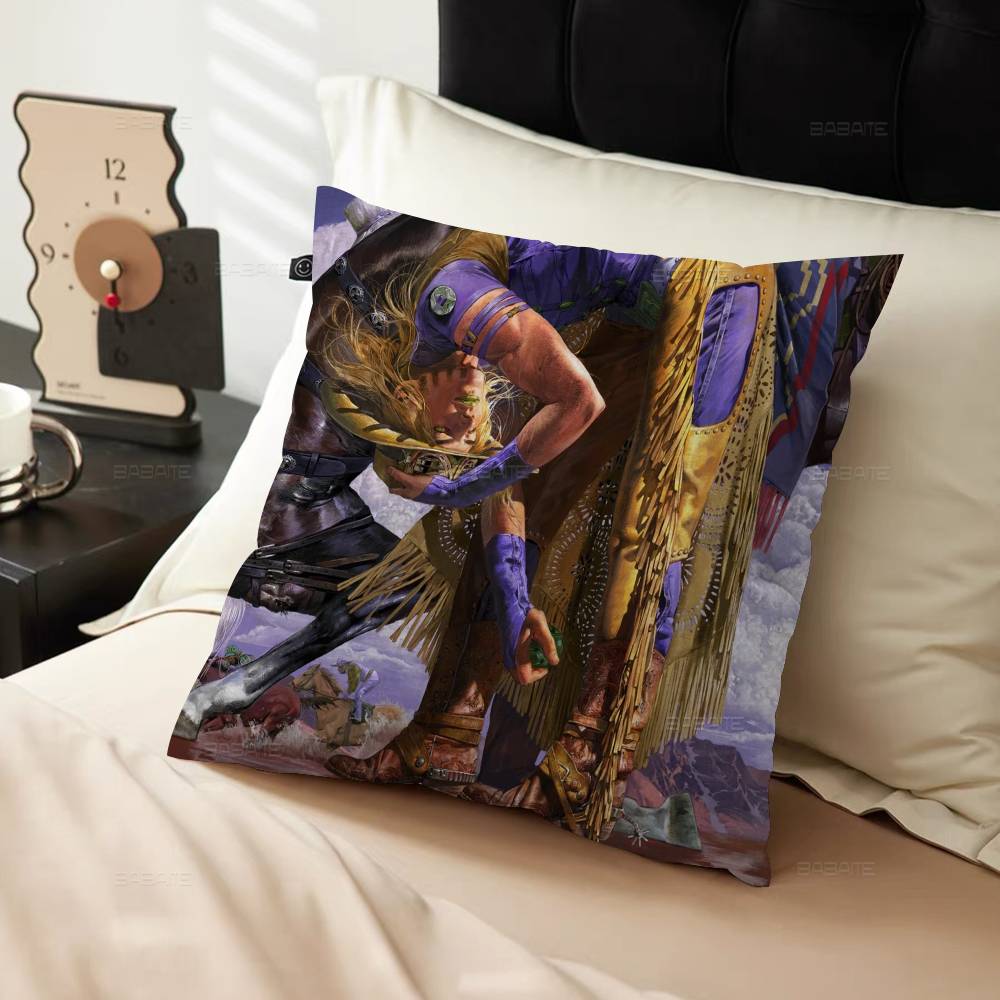 Anime JoJo Bizarre Adventure Retro Anime Cushion Cover Car Throw Pillow Case For Sofa Car Christmas Gift 40x40cm 45x45cm