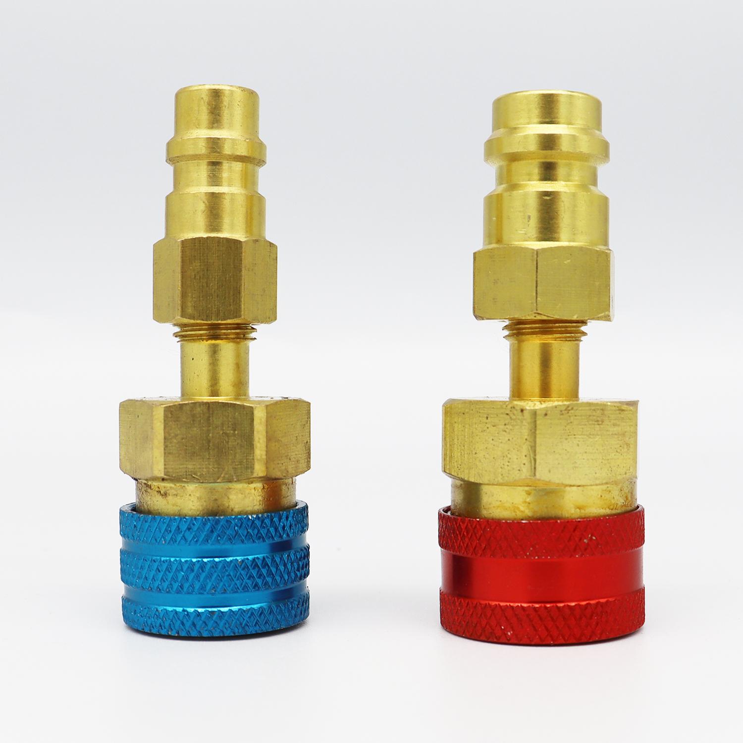 

R1234YF Quick Coupler Adapter R1234YF Refrigerant Quick Couplers Kit,R1234YF to R134A Hose Adapter High and Low Side