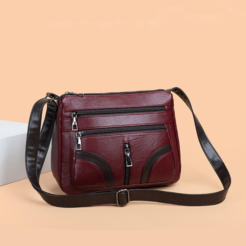 

Ретро сумка через плечо PU кожаная сумка-мессенджер новая сумка через плечо женская чёрный