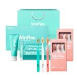 Winplex Mint Gift Set (3 x 100g + 3 x 30g) + Gum Toothbrush 3x2 set