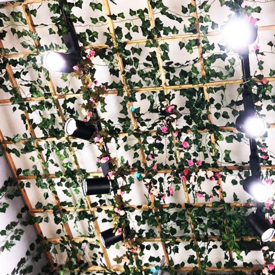 5 pezzi di simulazione rampicante fiore vite edera rattan pianta sospesa decorazione della parete di casa