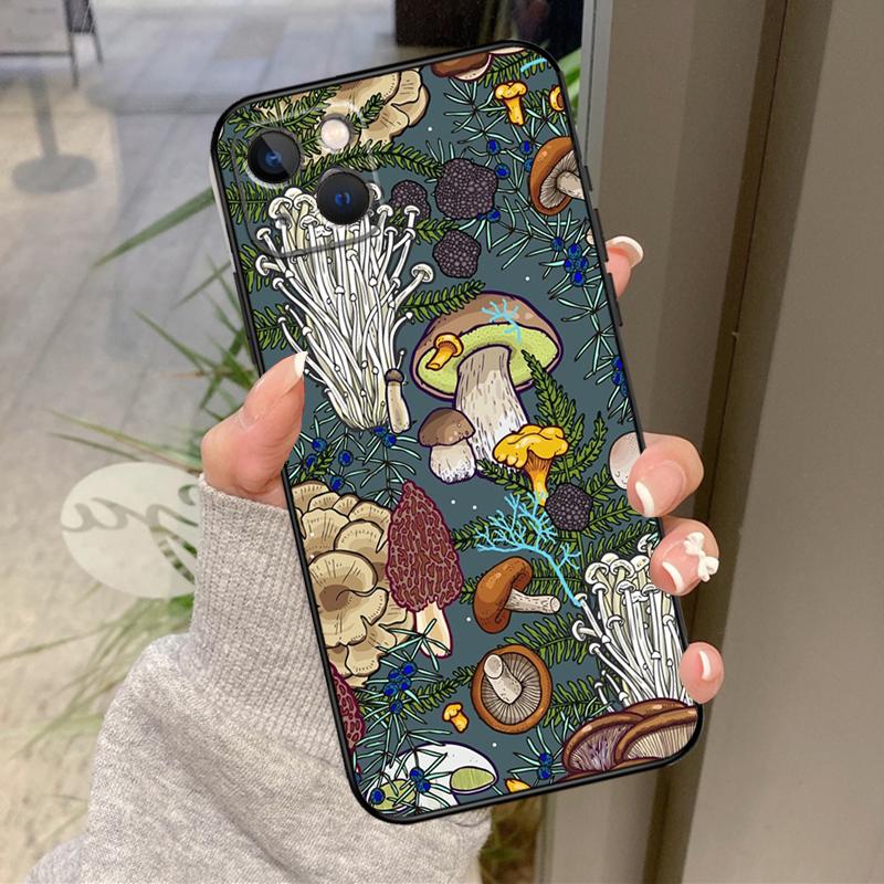 Mushroom Forest Case For iPhone 17 Pro Max 16 14 13 12 11 15 Pro Max Plus 12 13 Mini 16e 17 Air Back Cover