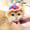 2023 Cartoon Handmade Warm Elastic Pet Cap Frog Hat for Party Photo Props Cat Hat