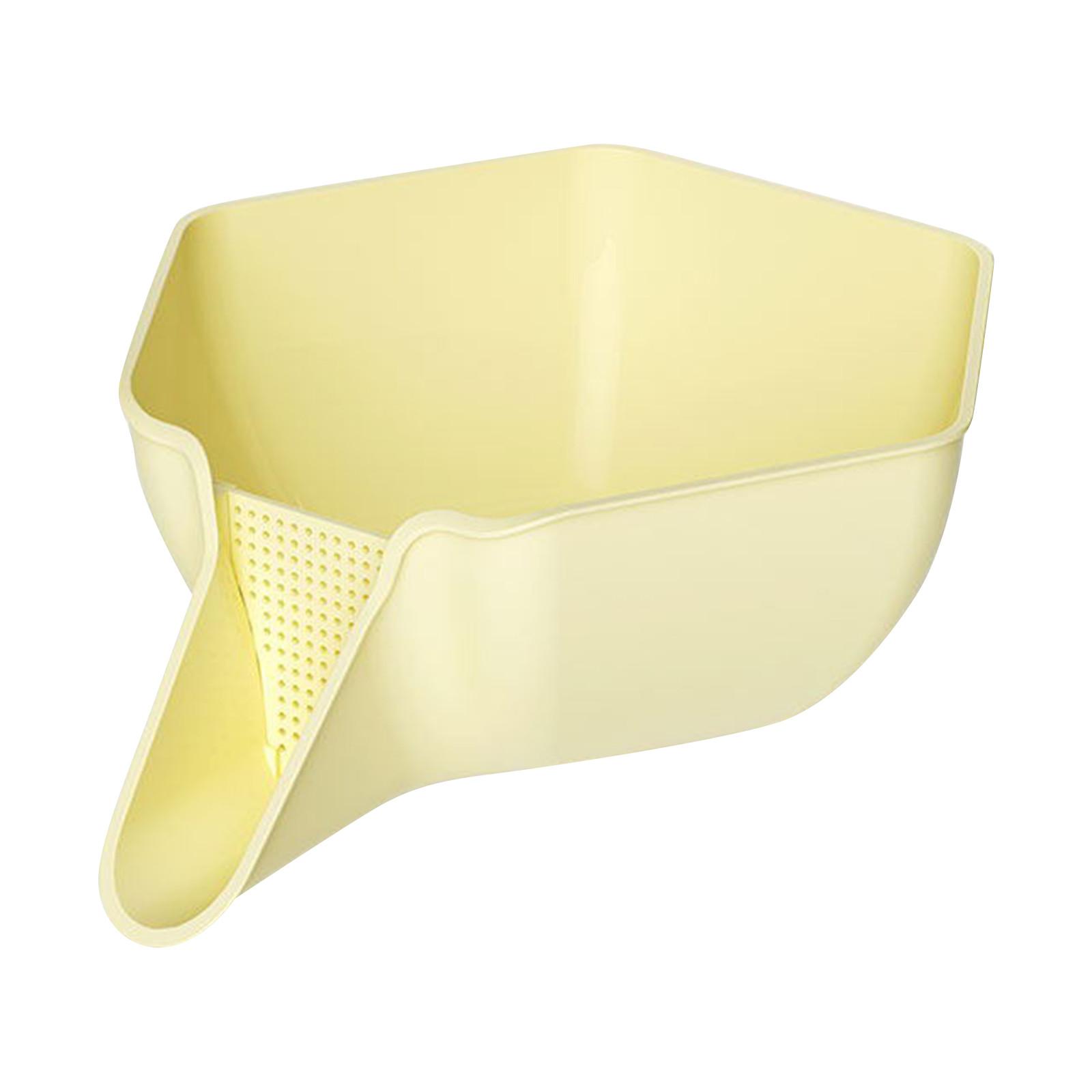 

Многофункциональная пластиковая корзина, новый дуршлаг и сито с насадкой, миска для чистки фруктов для кухонной раковины, еда, фрукты One Size