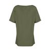 Women's Fashionable Deep V,neck Short,sleeved Color Casual Loose Top