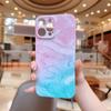 Ins Creative Simple Premium Gradient Blue Pink Water Ripple Phone Case for Apple 15promax Phone Case