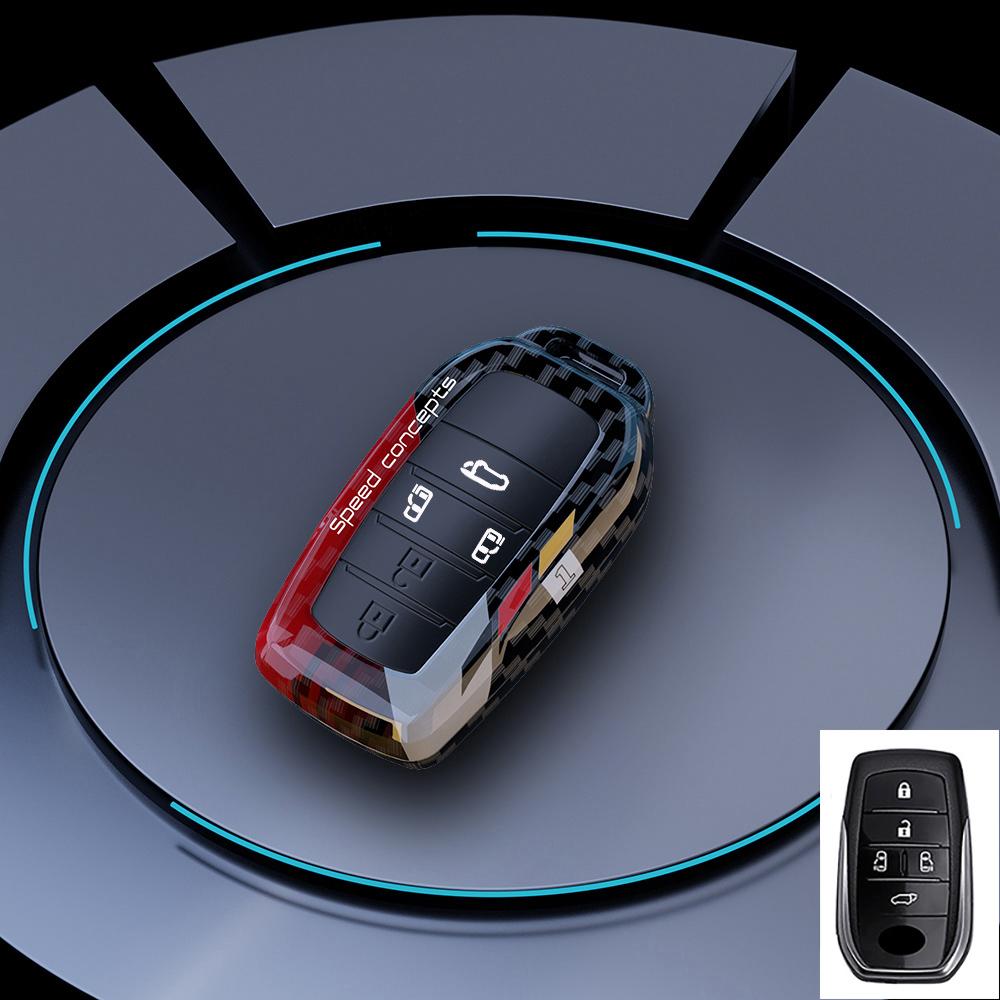 Graffiti Auto Key Fob Cover Case Fit For Toyota Corolla Land Cruiser Prado Crown Yaris Sienna Alphard Cross Hilux Fortuner Camry