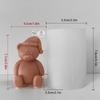 Cute 3D Cartoon Bear Silicone Mold for DIY Candle Soap Chocolate Handy Resin Decor Mould for Birthday Parties and Gifts