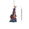 Halloween Witch Hanging Pendant Car Rearview Mirror Interior Decor for Women Men