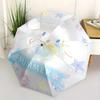 1pc Summer Ice Cream Cinnamoroll Pattern Pattern Automatic 3-Fold Umbrella, 8 Iron Frames, High-Value Folding Umbrella, Suitable for Office, Travel an