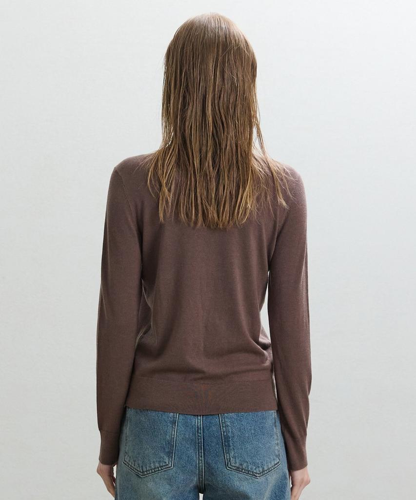 Dito Basic Thin Turtleneck [Brown]