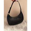 New Fashionable And Simple Crescent-Shaped Bright Surface Shoulder Bag, With A Distinctive Texture And Classic Look That's Suitable