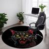 1pc Zombie Cat Office Round Area Rug, Under Office Chairs Bedroom Living Room Home Decor, Room Deco, Available In Various Sizes