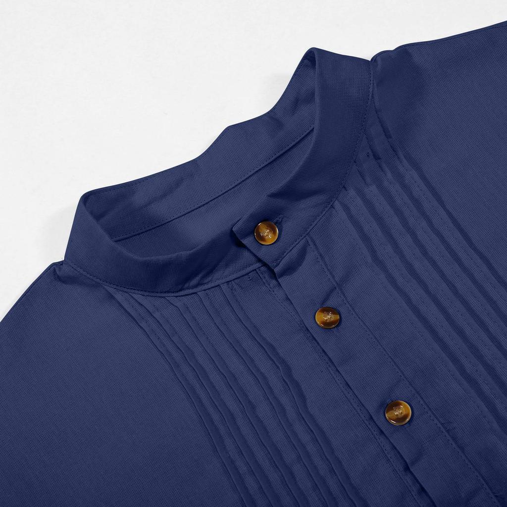 Arabic Style Fashion Simple Long Length Mens Shirt Muslim Robe Thobe Comfortable Soft Fabric Traditional Islamic Clothing Daily Prayer Casual Wear