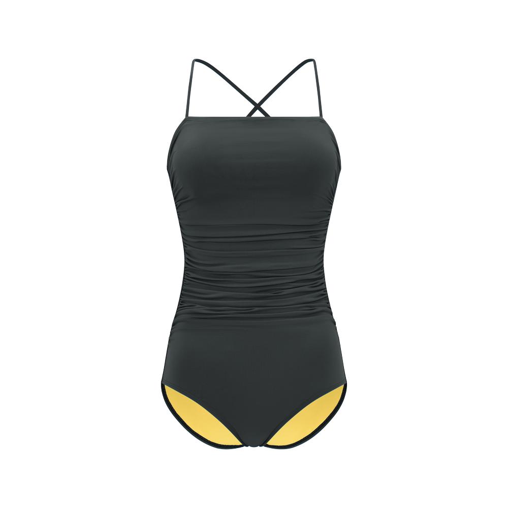 Diebeu La Vie Halter Swimsuit_Veil Shade (Charcoal)