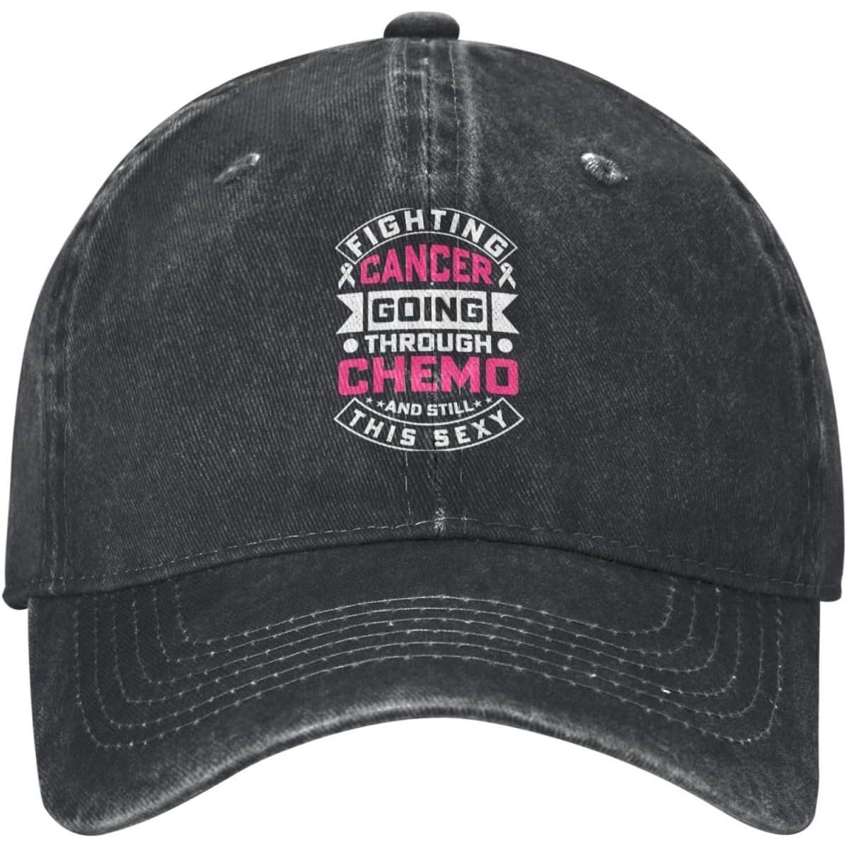 North cap Chemo Vechter Sexy Kanker Bewustzijn Verweerd Baseballpet Verstelbaar Gewassen Denim Dad Hat Can Be Adjusted