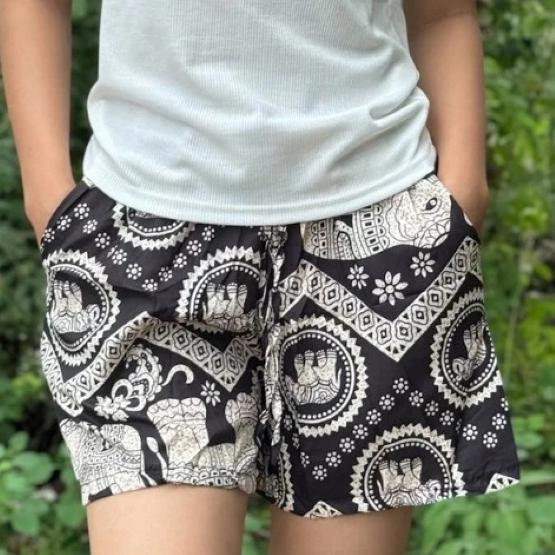 Muay Thai Boxing Elephant Pants Kickboxing Shorts Training Print Elastic Waistband Quick Dry Martial Art Unisex Men Women Fitness Workout Streetwear