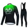 Long-sleeved Cycling Suit, Men's Quick-drying Breathable Strap, Spring and Autumn Mountain Road Cycling Suit