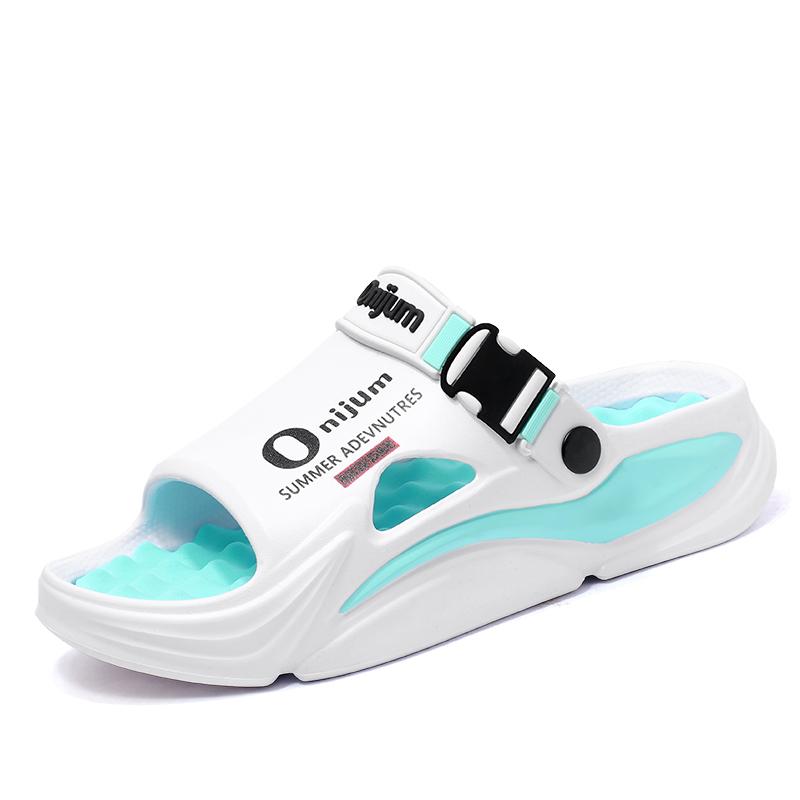 Summertime Women'S Massage Slide Shoes Outside Sandal Shoes Beach Plush Comfort Indoor Slides Water Clogs Daily Wear Shoes Men Women Home Shoes