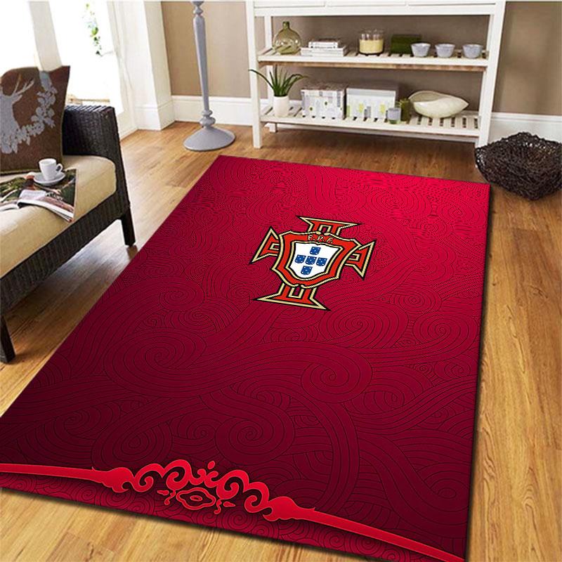 Portugal National Football Team Carpet Rug for Living Room Bedroom Home Sofa Decoration,Kids play Non-slip Floor Mat