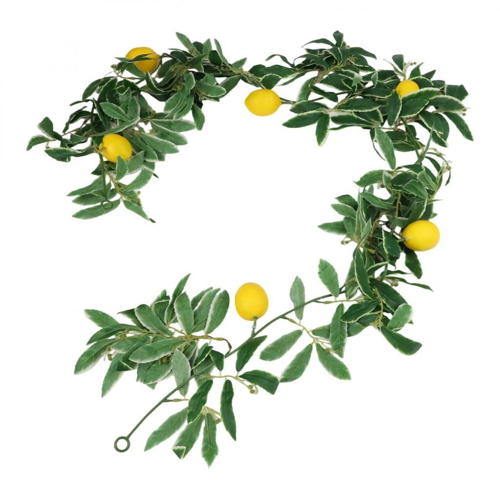 Symulacja Cytrynowy Rattan Szyfrowana Zieleń Wisząca Winorośl Dekoracja Stołu
