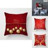 Stylish Christmas Cushion Cover Ideal For Living Room And Couch With Bright Prints