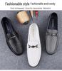 Men's Breathable Slip-on Leather Driving Shoes - Soft Sole, Small & Large Sizes Available