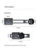 Foldable Magnetic Car Phone Holder with Rotating Metal Dashboard Mount