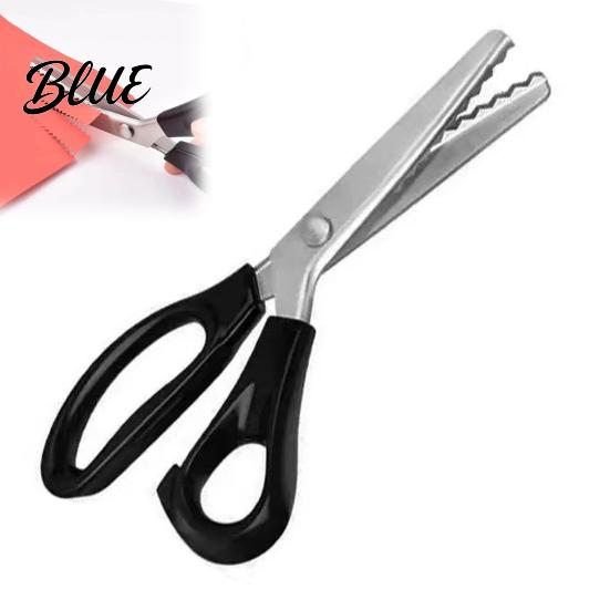Tailor Cutting Equipment Stainless Steel Zig Zag Scissors with Serrated Teeth Multipurpose Pinking Shears Blade Fabric Shears Lace Dressmaking
