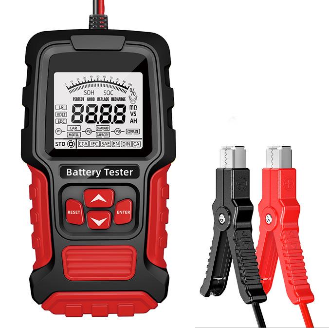 Tester inteligent E-FAST 12V/24V pentru baterii auto cu afișaj digital pentru măsurarea rezistenței interne