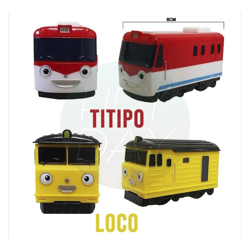 Titipo and Train Friends 5 pieces Set Pull Back Car Toy