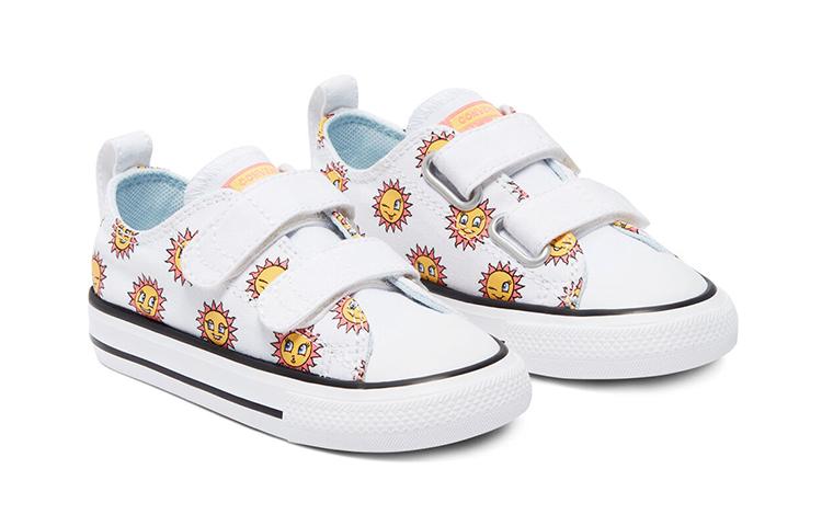 Converse Chuck Taylor All Star Low Top Low top Skateboard Shoes White Yellow Infant And Toddler 770703C