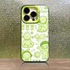 Custodia per Telefono Per iPhone 16,15,14,13,12,11,Pro,XS,Max,Plus,Mini,SE Verde S-Smiski Caramella Opaca Cover Antiurto