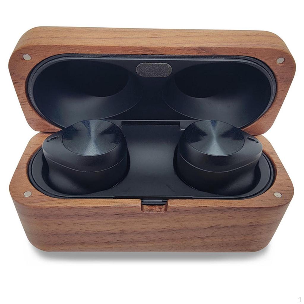 Earbud Case Protector Compatible Gifts Anti Slip Carrying Storage Organizer Wood Ornament Phone