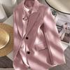 Petite Women Fashion Mid-Length Blazer Spring Autumn Elegant All-Match Suit Jacket In Stock Outer Coat