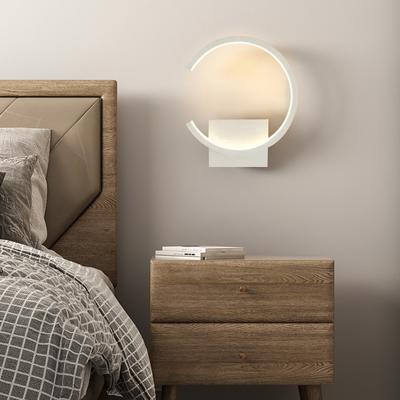 Modern LED Wall Lamps Minimalist Semicircular Aluminum Sconces For Living Room Bedroom Bedside Dining Rooms Illumination Fixture