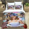 Britney Spears Bedding Set Single Twin Full Queen King Size Bed Set Adult Bedroom Duvetcover Sets Personality Bed Sheet Set