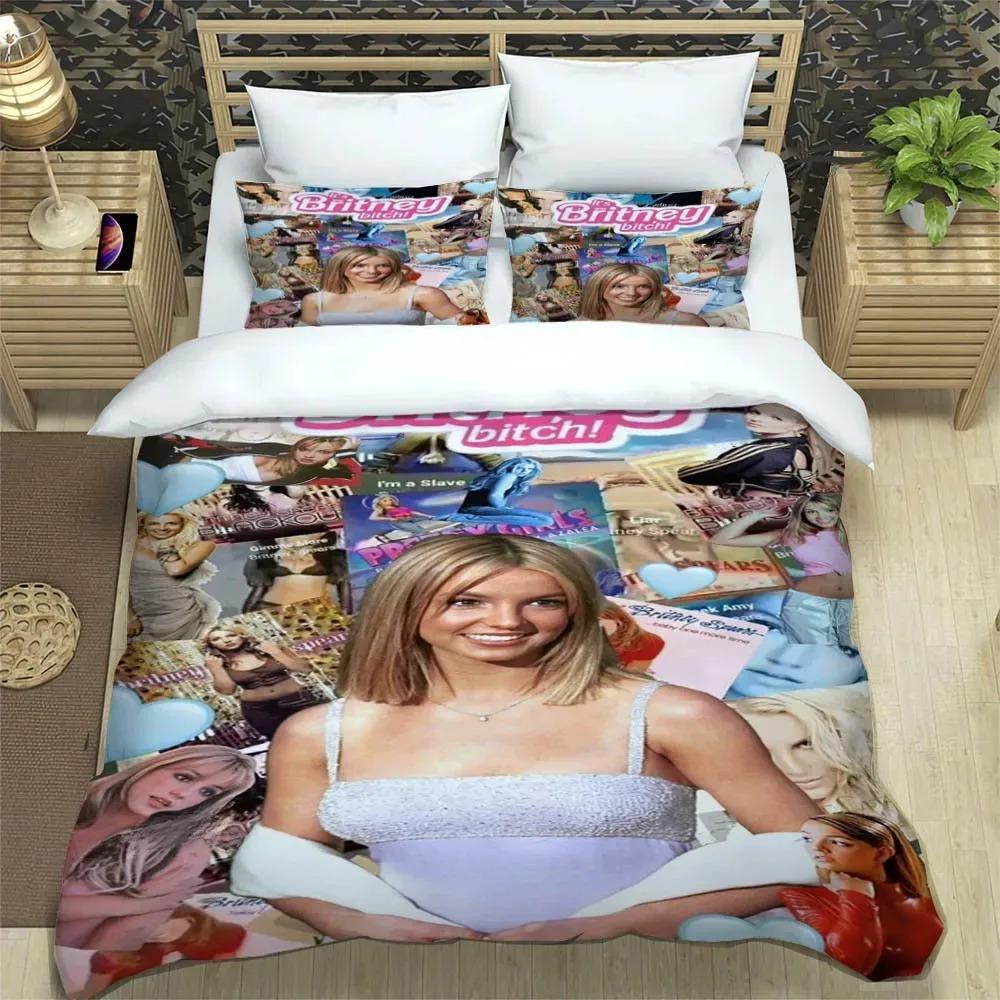 Britney Spears Bedding Set Single Twin Full Queen King Size Bed Set Adult Bedroom Duvetcover Sets Personality Bed Sheet Set