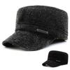 Wei Xiao Bu Letter Cotton Ear Protector Caps Peaked Cap Breathable Warm Hat